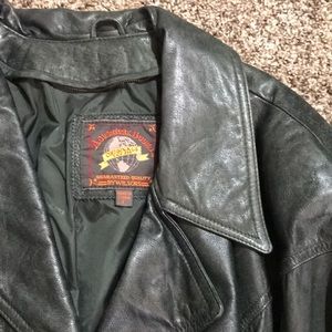 Vintage Authentic Leather Jacket Adventure Bound